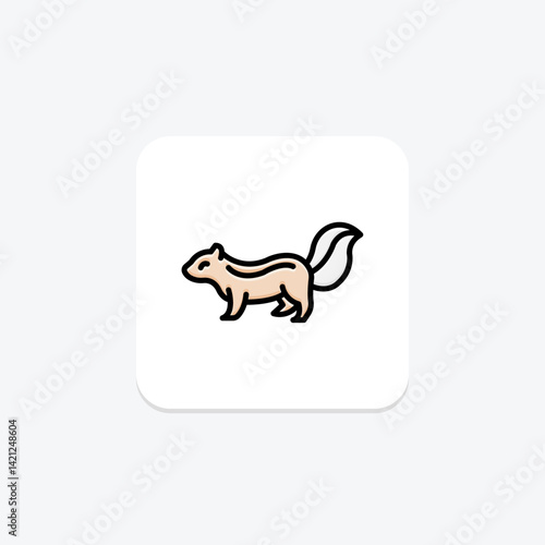 Squirrel, vector, pixel perfect, illustrator file