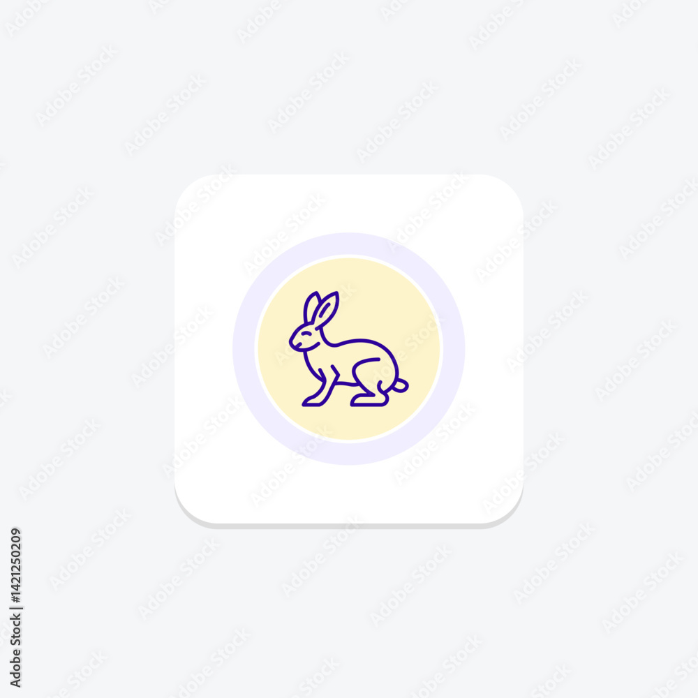 Rabbit, vector, pixel perfect, illustrator file Rabbit, vector, pixel perfect, illustrator file