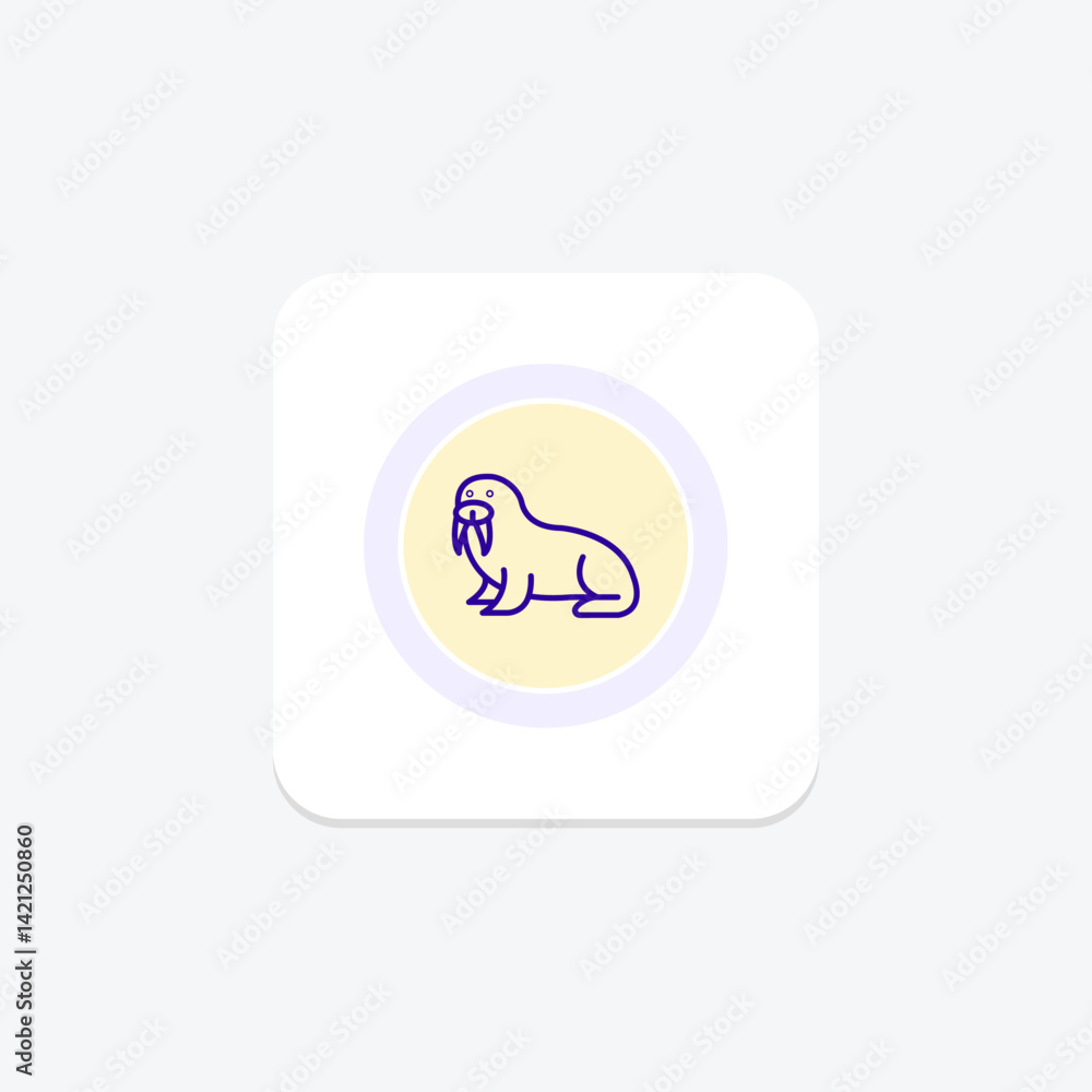 Walrus, vector, pixel perfect, illustrator file Walrus, vector, pixel perfect, illustrator file