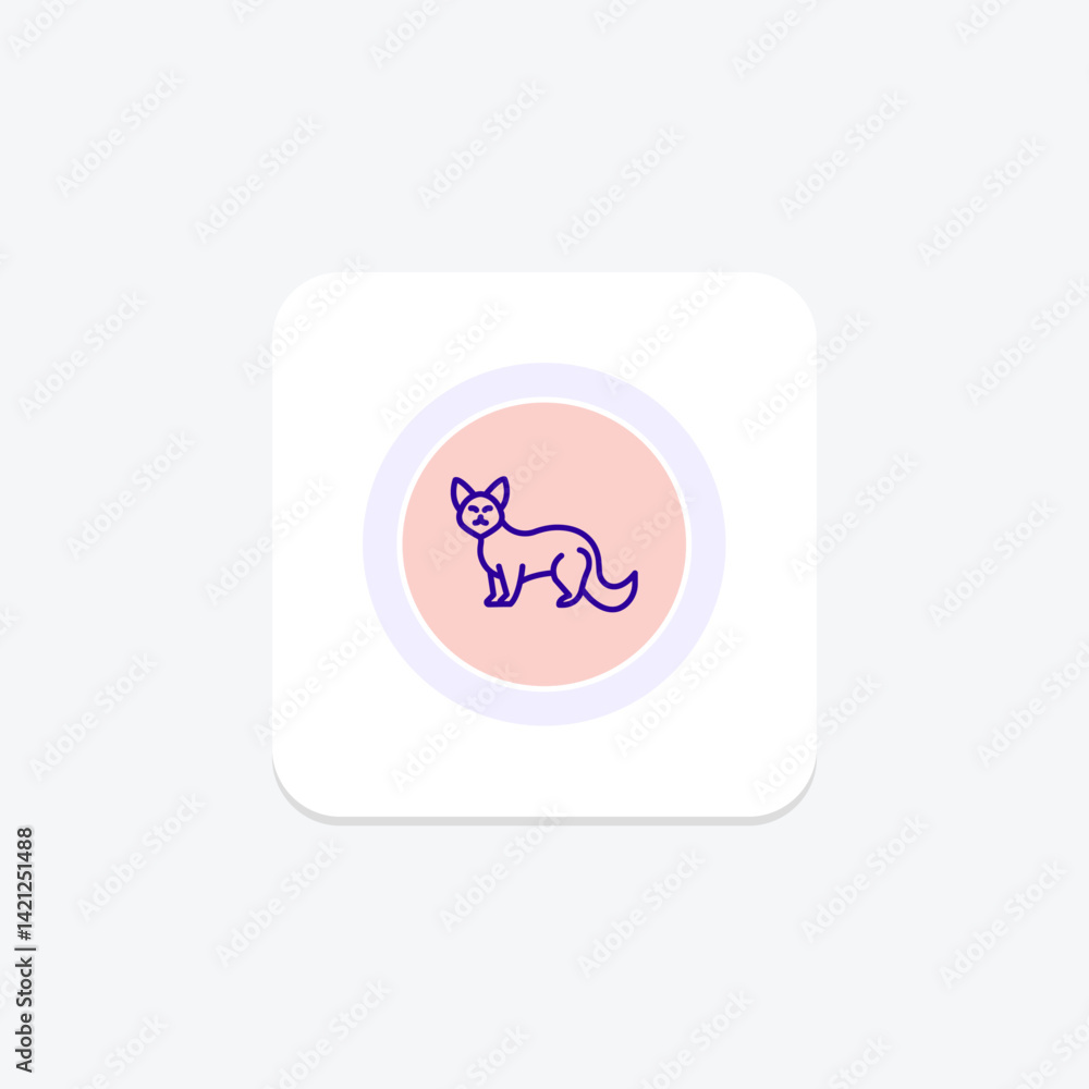 Genet, vector, pixel perfect, illustrator file Genet, vector, pixel perfect, illustrator file