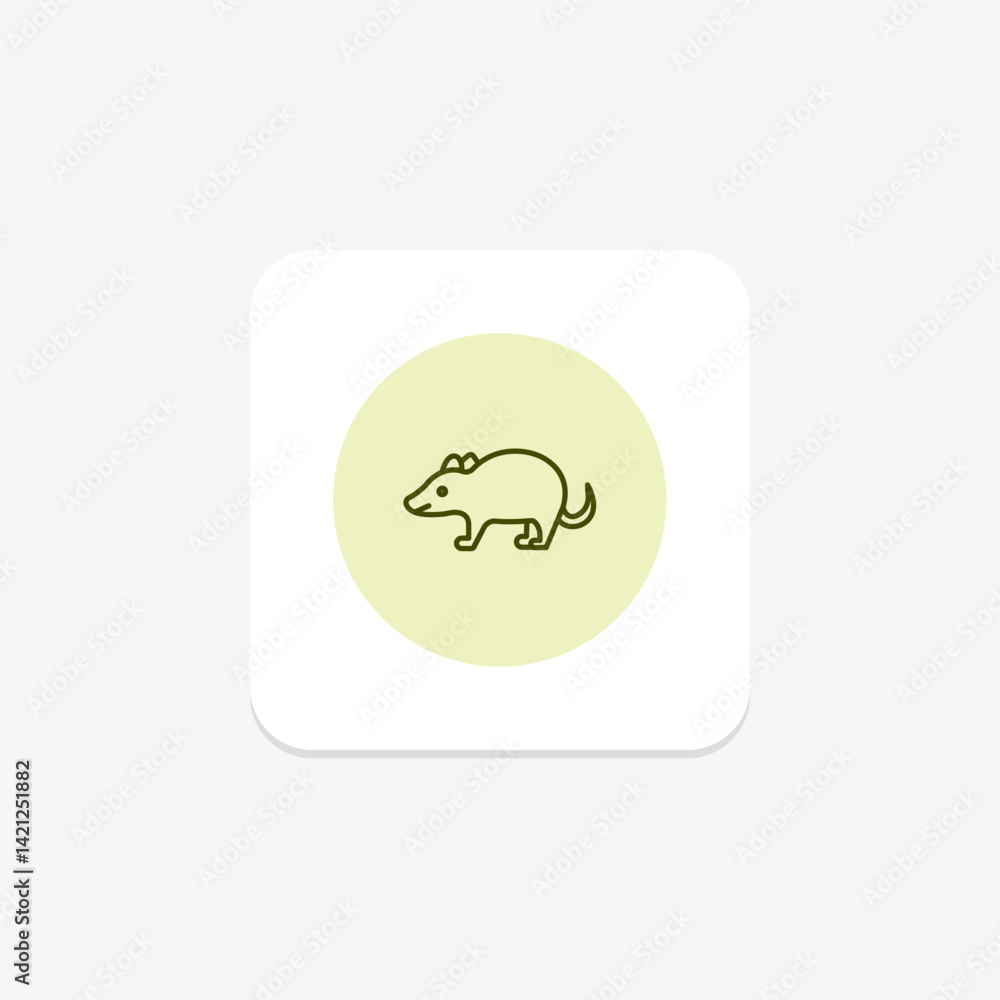 Badger, vector, pixel perfect, illustrator file Badger, vector, pixel perfect, illustrator file