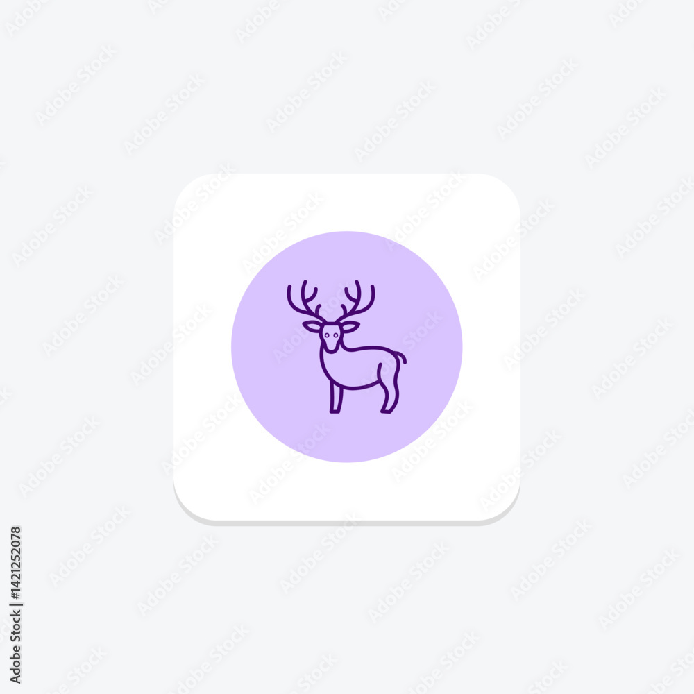 Reindeer, vector, pixel perfect, illustrator file Reindeer, vector, pixel perfect, illustrator file