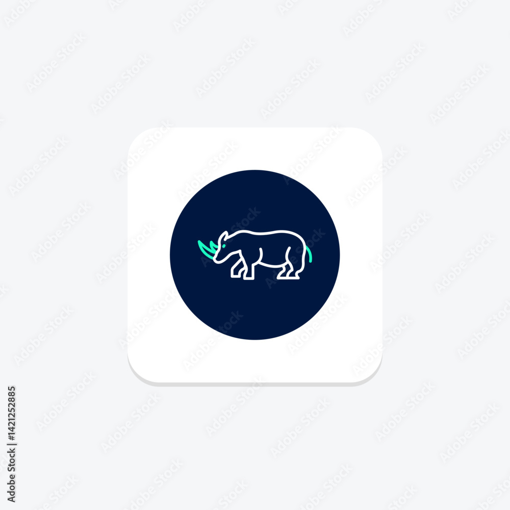 Rhino, vector, pixel perfect, illustrator file Rhino, vector, pixel perfect, illustrator file