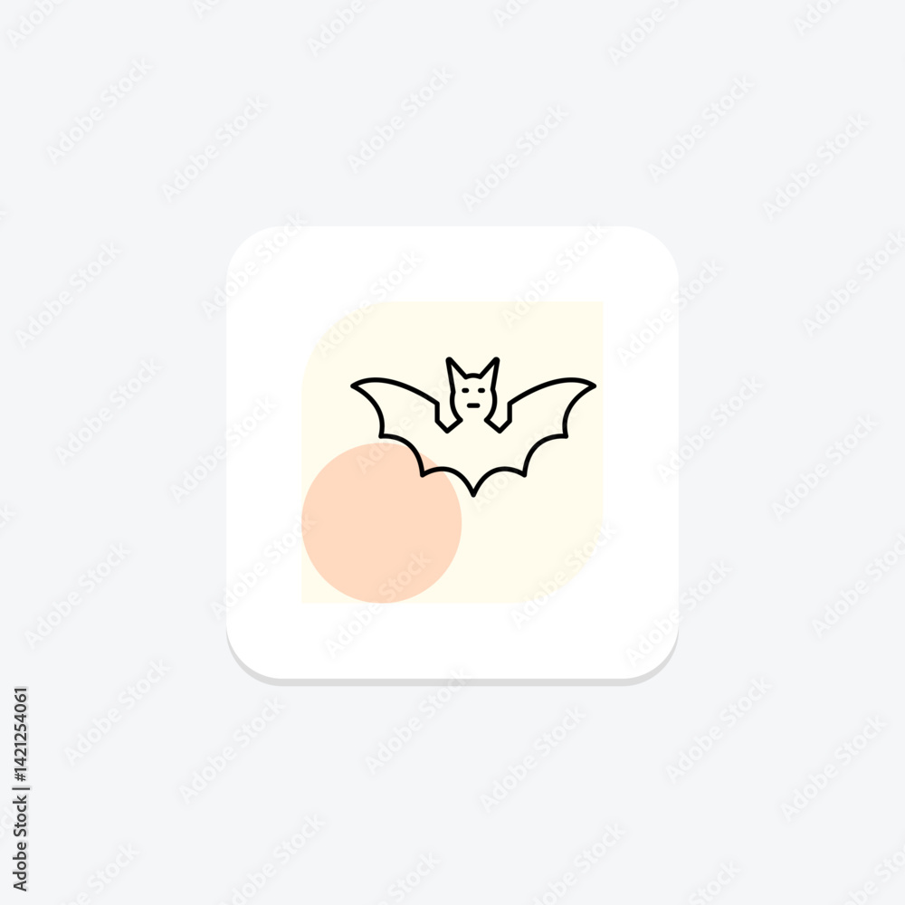 Bat, vector, pixel perfect, illustrator file Bat, vector, pixel perfect, illustrator file
