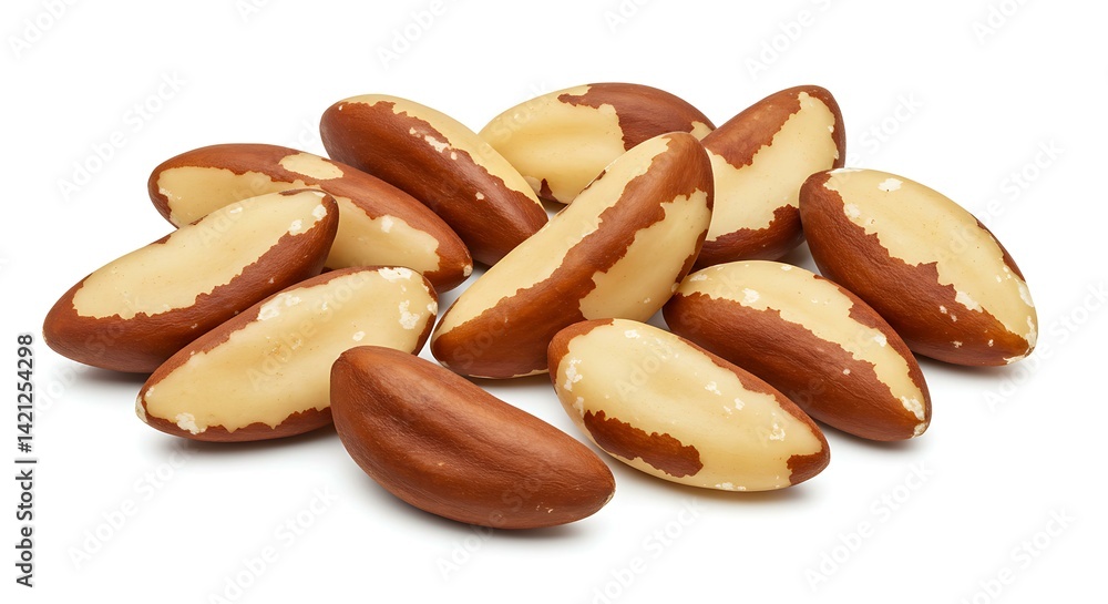 Fototapeta premium Brazilian nuts white. Brazilian food
