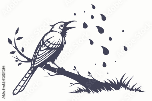 a bold grunge ink blot in abstract blob form