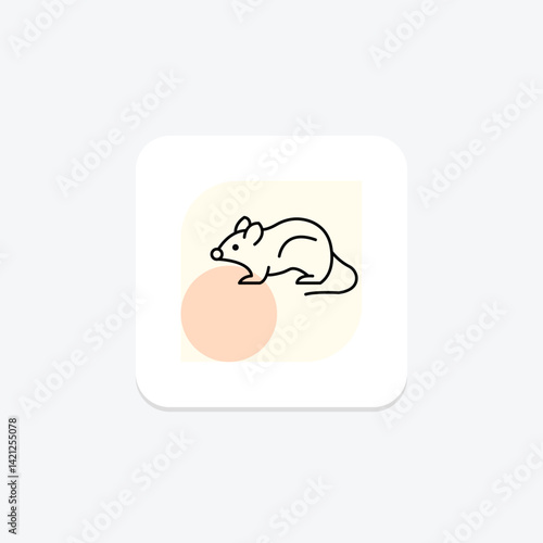 Vole, vector, pixel perfect, illustrator file
