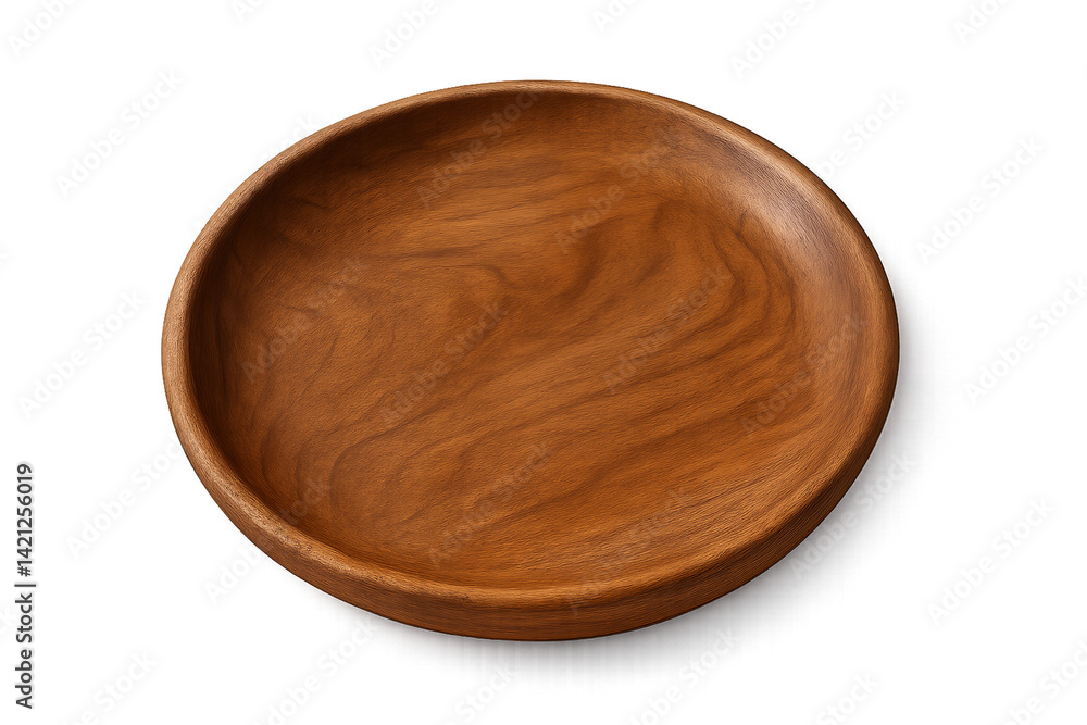 Handcrafted Wooden Plate with Simple Design for Home Decor Handcrafted Wooden Plate with Simple Design for Home Decor