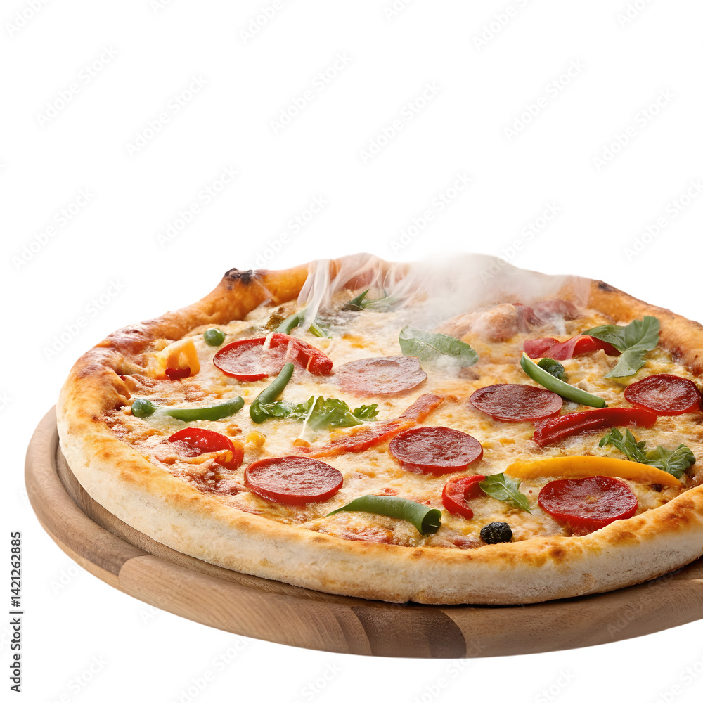 pizza on white background pizza on white background