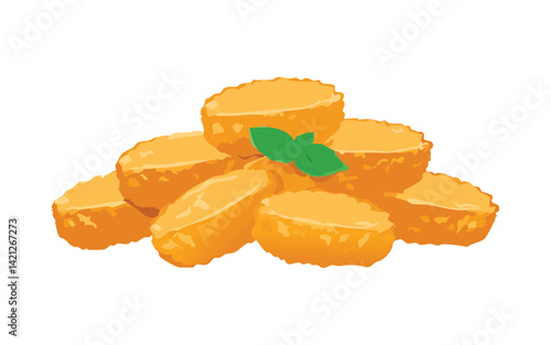 Chicken Nuggets - Vector Illustration