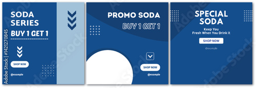 Eye Catching Soda Promotion Templates for Social Media Marketing Campaign
