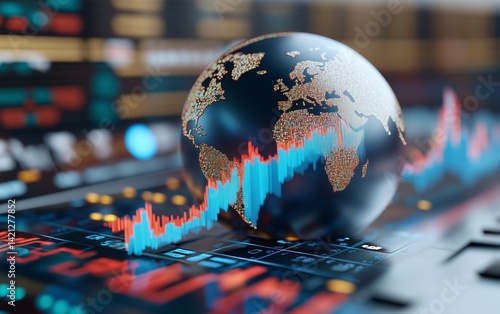 Global Economy Trends: A Visual Representation of Market Dynamics , finance photo series