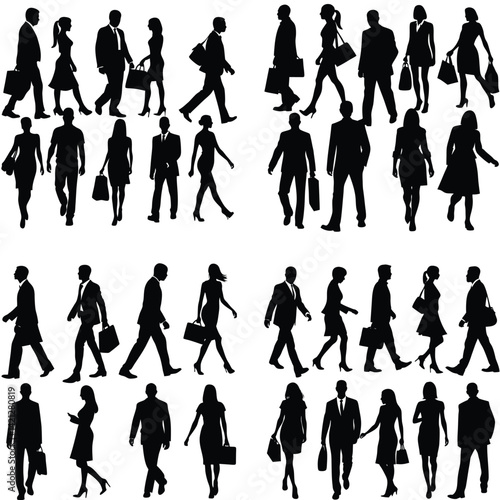 Professional People Vector Silhoette Bundle Set Collection