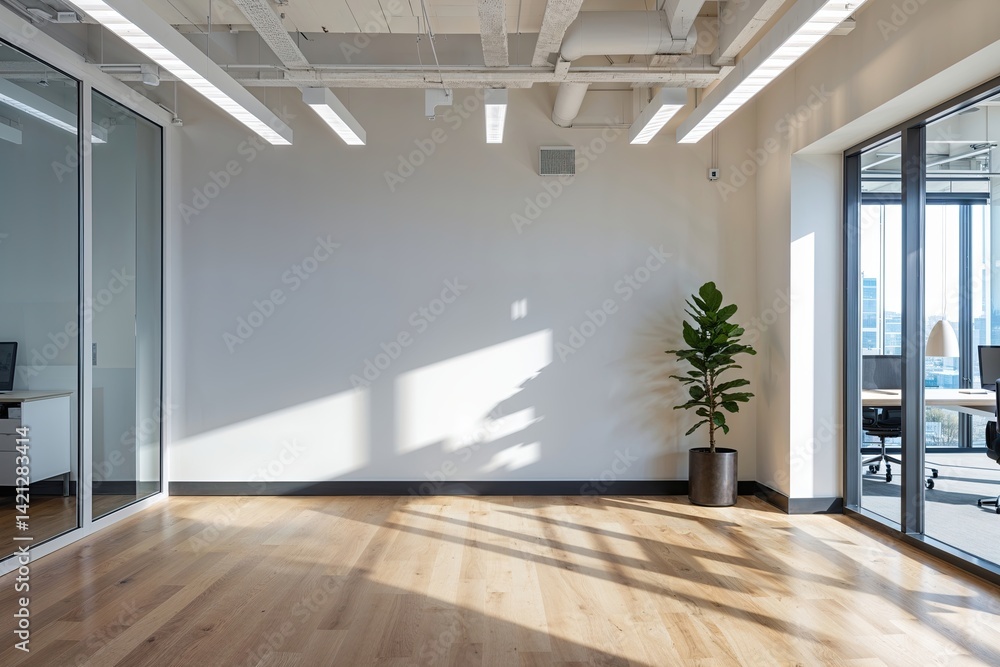 Maximize Wall Space in a Bright Modern Office Setting Maximize Wall Space in a Bright Modern Office Setting