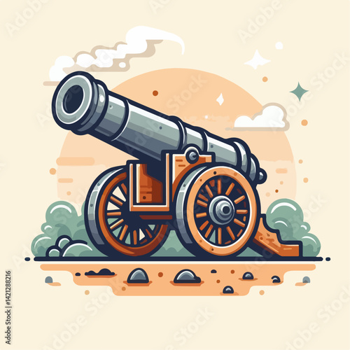 cannon vector illustration