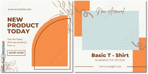 Chic Social Media Template for Fashion and Skincare Product Promotion