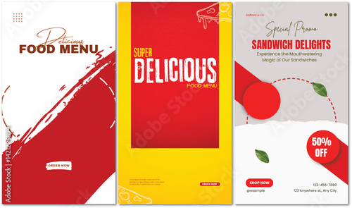 Eye-Catching Food Menu Designs for Delicious Promotions and Offers