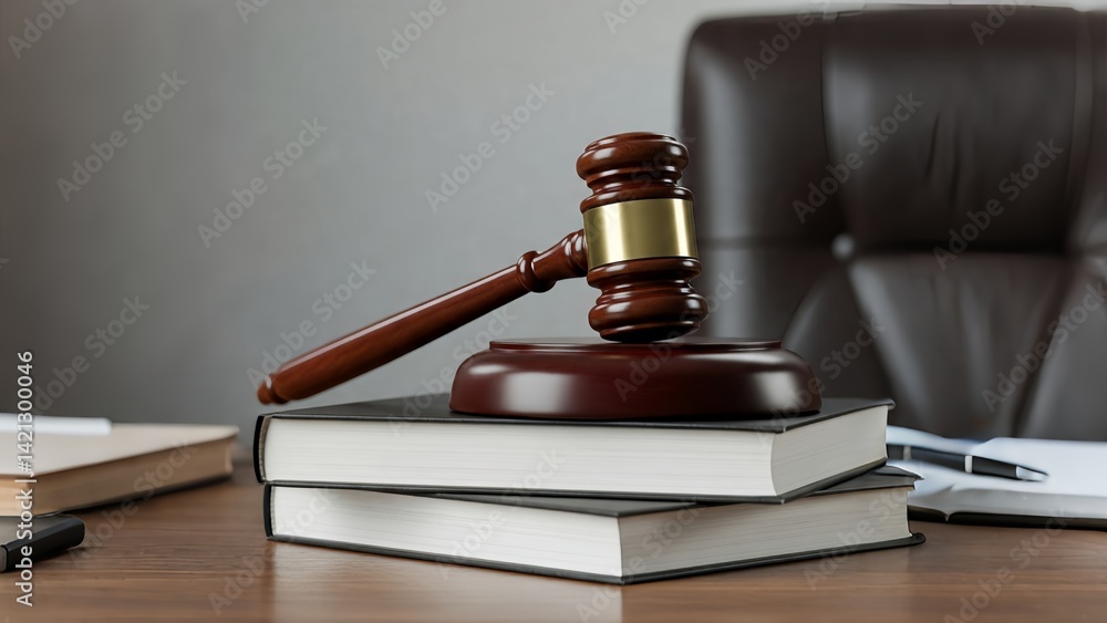 Law Gavel and Books Scene Law Gavel and Books Scene