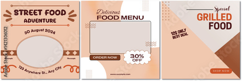 Engaging Food Promotion Templates for Social Media and Marketing Campaigns
