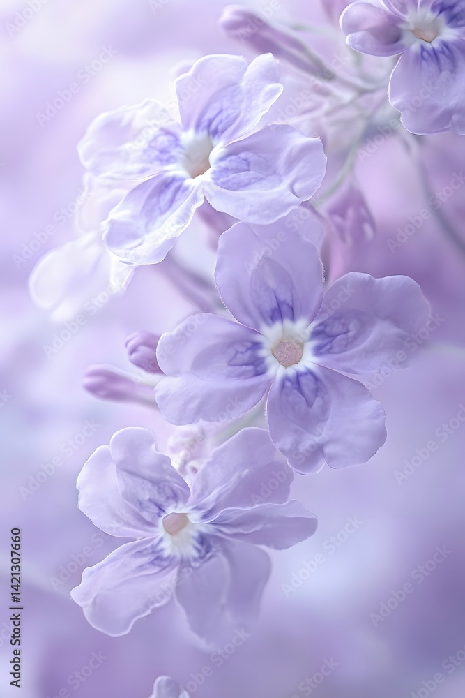 Soft Lilac Flowers Closeup Macro Shot Soft Lilac Flowers Closeup Macro Shot