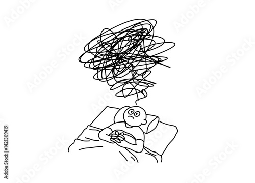 Insomnia symptoms: don’t sleep, thinking several things in the same time
