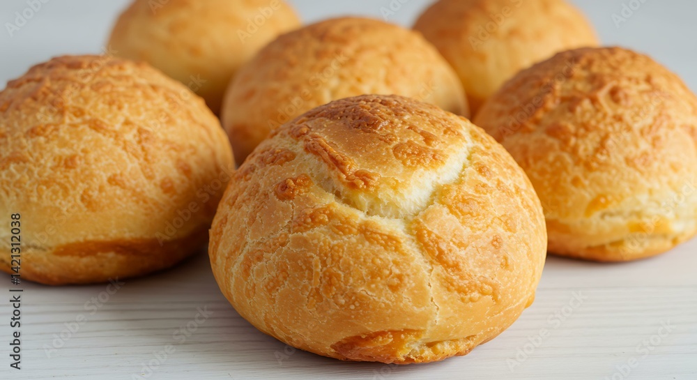 Cheese buns white wooden background. Brazilian food Cheese buns white wooden background. Brazilian food