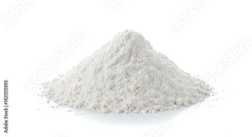 Obraz na płótnie Organic cassava starch white background. Brazilian food w salonie