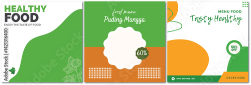 Inviting Visuals for a Modern Food Menu Advertisement on Social Media