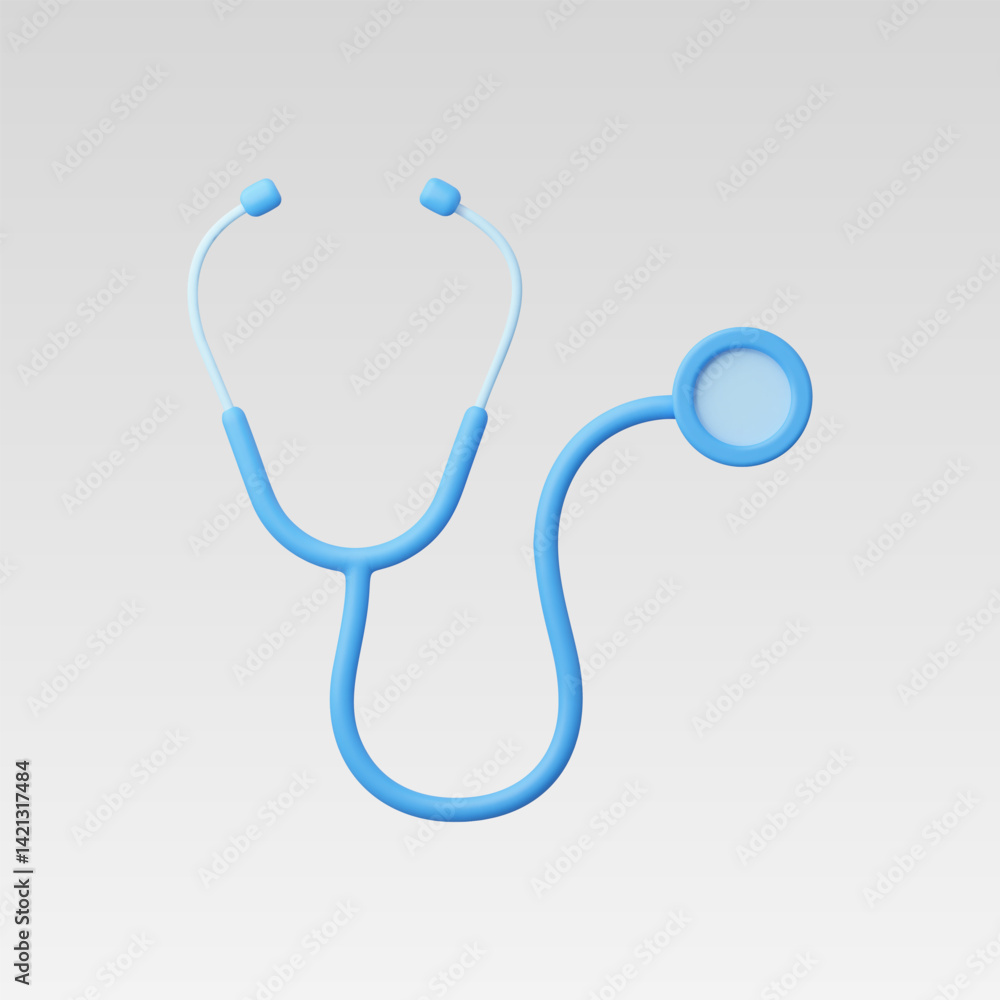 3d Realistic Stethoscope icon Vector illustration 3d Realistic Stethoscope icon Vector illustration