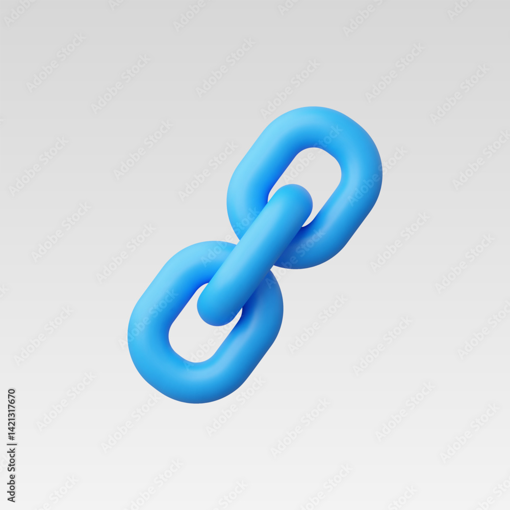 3d Realistic Chain Link Icon vector illustration 3d Realistic Chain Link Icon vector illustration
