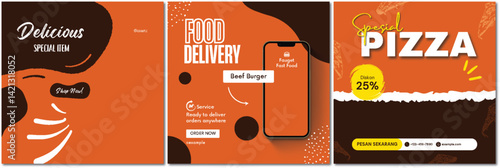 Inviting food promotions showcasing delectable pizza and burger offers