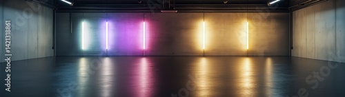 Vibrant hdr lighting showcase studio