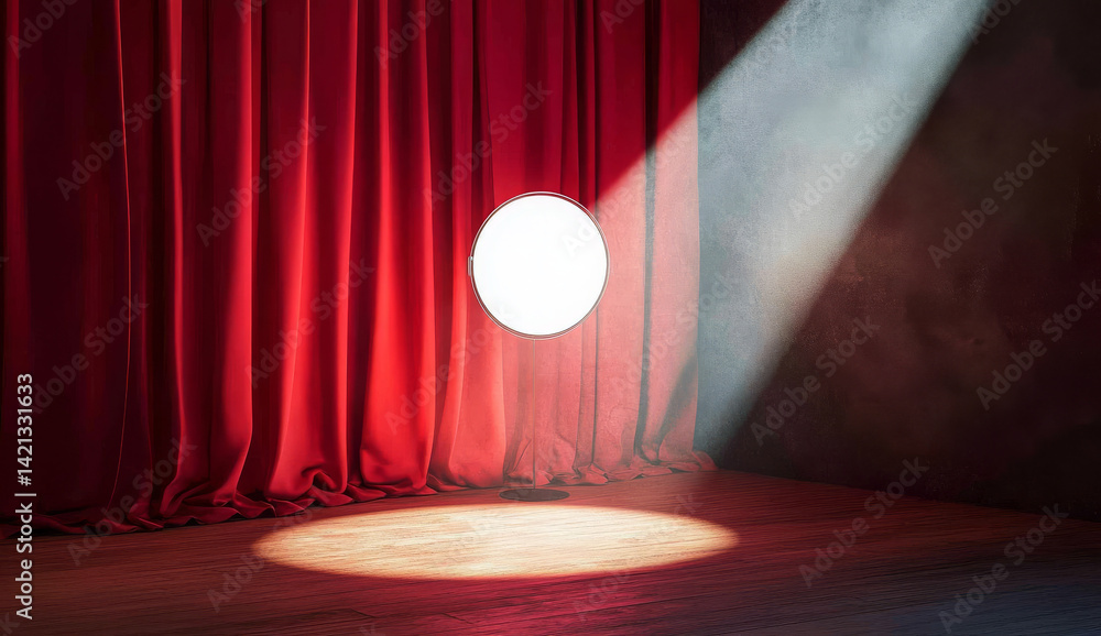 Theater, Drama, and Performance Backdrops, AI generative. Theater, Drama, and Performance Backdrops, AI generative.