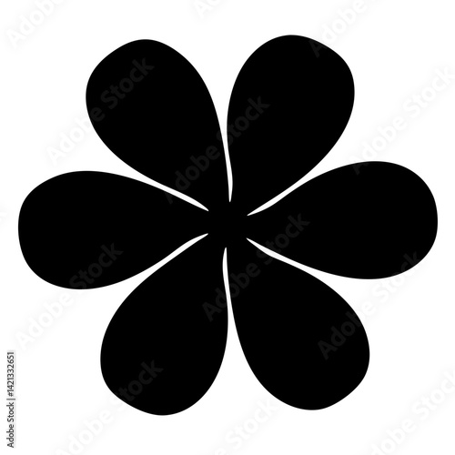 anemopsis yerba mansa flower minimalist silhouette vector - for nature graphic design projects anemopsis yerba mansa, plant flower modern artwork.