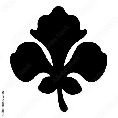 sweet pea flower minimalist silhouette vector - for nature graphic design projects sweet pea, plant flower modern artwork.