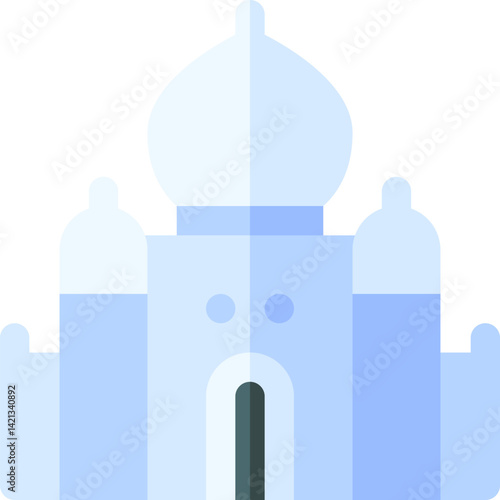 agra illustration on a white background    