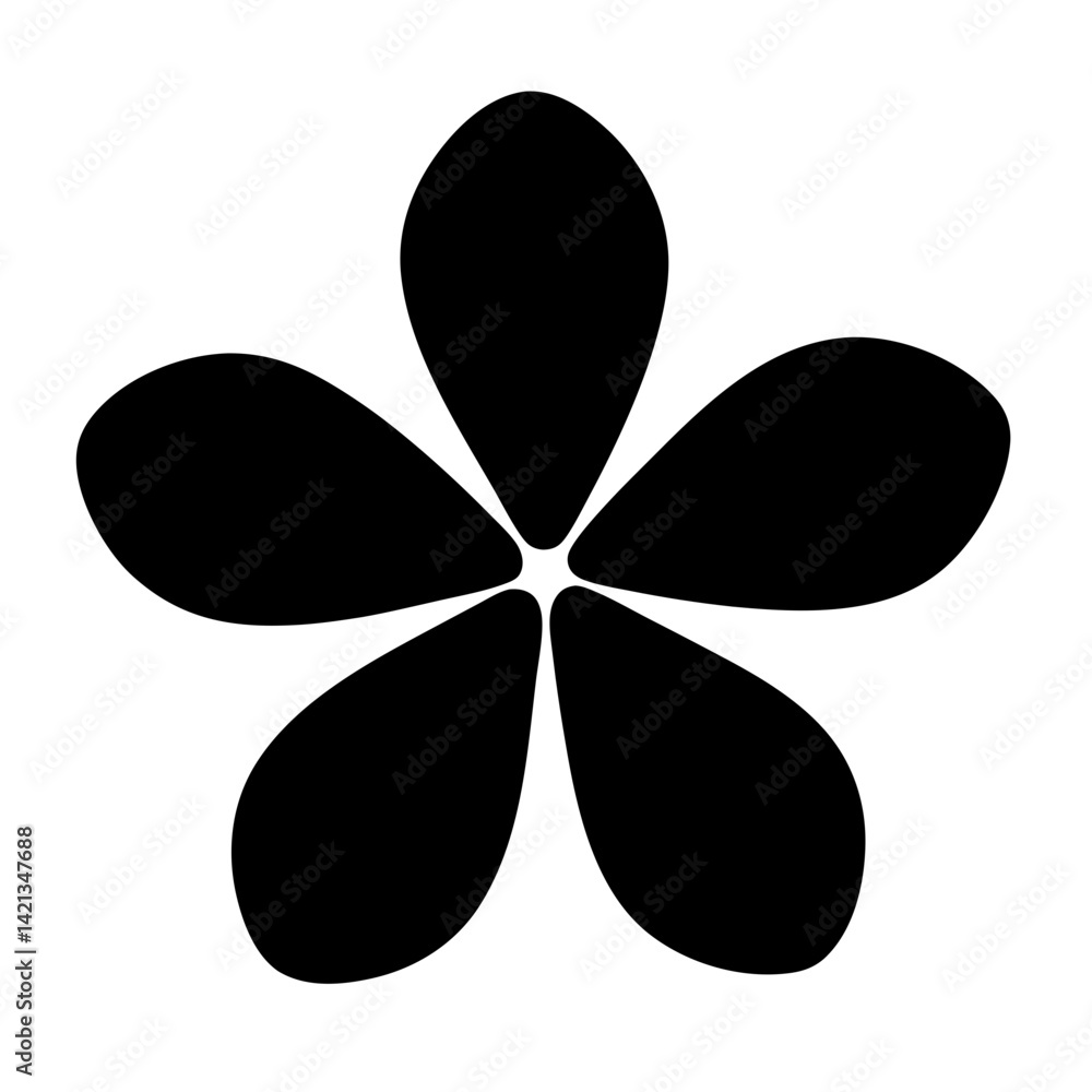 jasmine flower minimalist silhouette vector - for nature graphic design projects jasmine, plant flower modern artwork. jasmine flower minimalist silhouette vector - for nature graphic design projects jasmine, plant flower modern artwork.