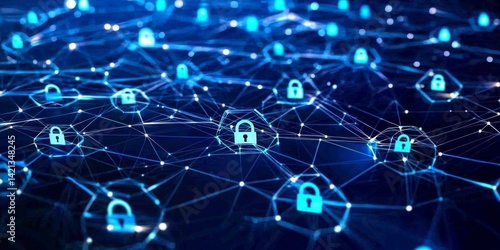 Artistic interpretation of cybersecurity standards and their connectivity.