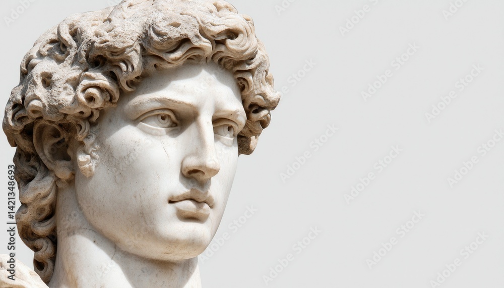 Ancient marble head portrait Ancient marble head portrait