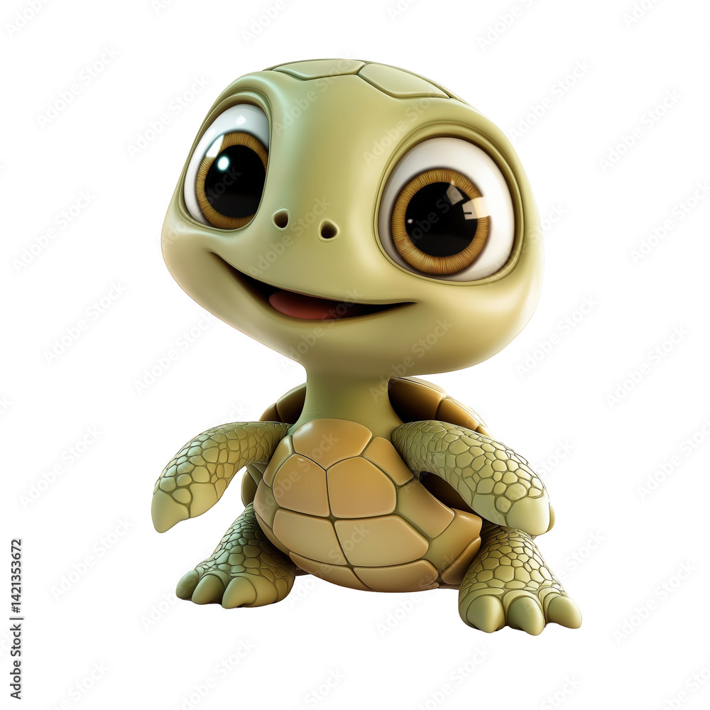 Fototapeta premium funny turtle cartoon