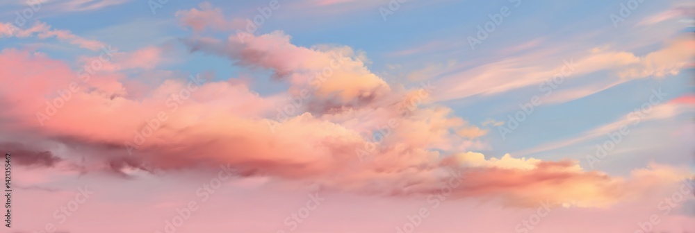 Obraz premium Soft pastel cloudscape