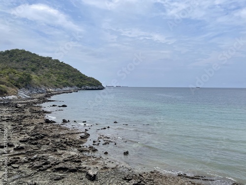 beach and sea Koh sichang Thailand