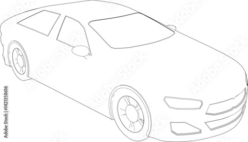 3D illustration of vehicle model