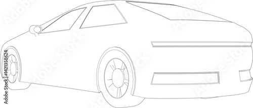 3D illustration of vehicle model