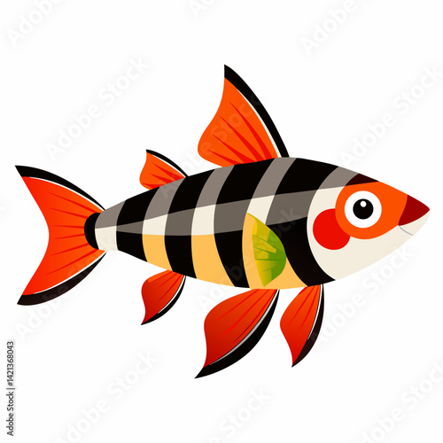 vector illustration of a fish