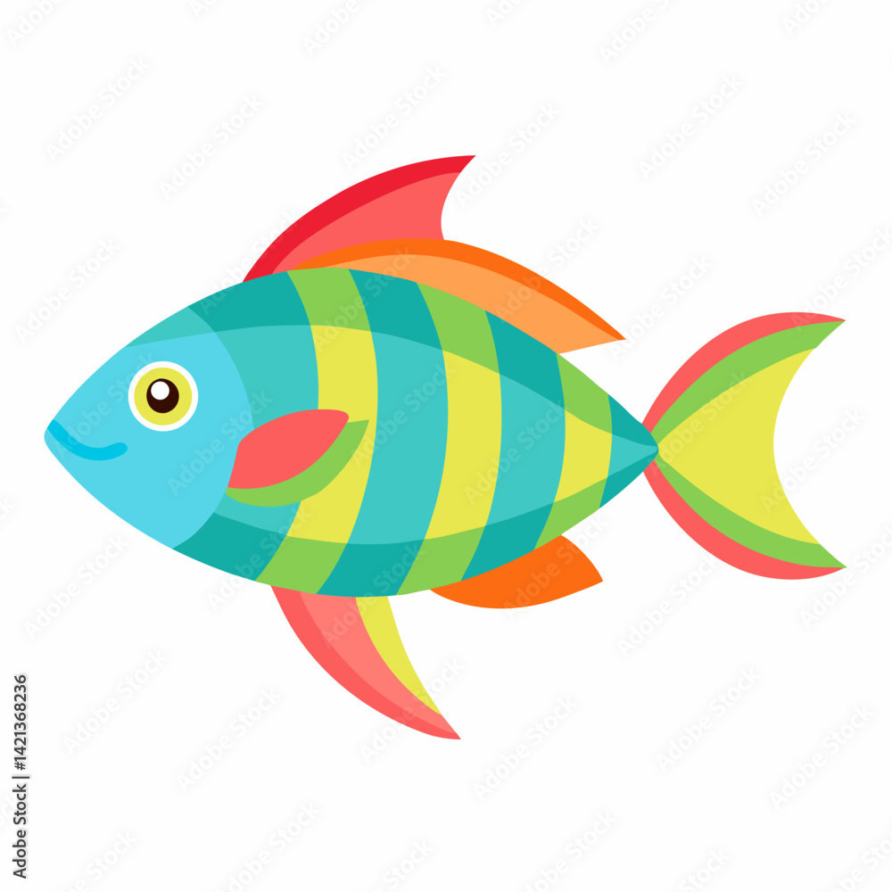 Fototapeta premium fish on a white background