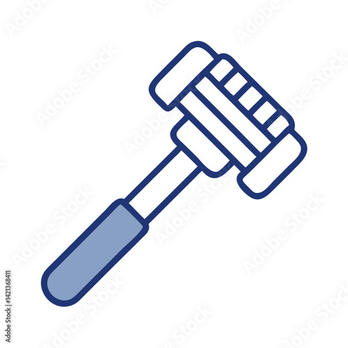 Meat Tenderizer Icon Representing Meat Softening Tool and Kitchen Preparation