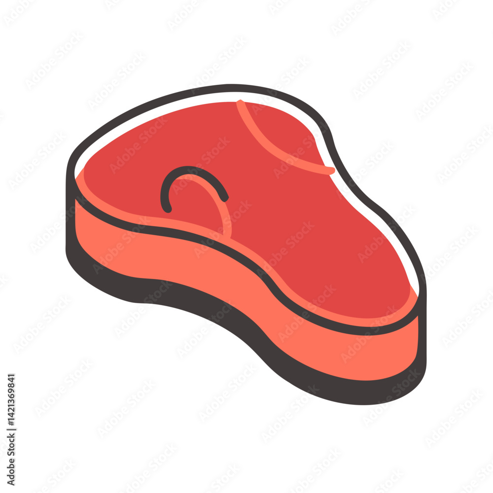 T-Bone Steak Icon Representing Premium Beef and Gourmet Meat Cut T-Bone Steak Icon Representing Premium Beef and Gourmet Meat Cut