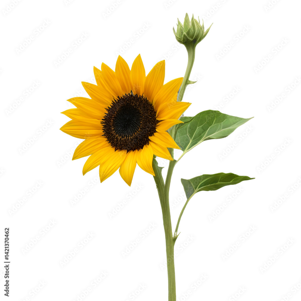 Obraz premium sunflower isolated on white