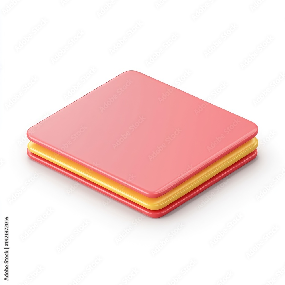 Stacked rectangular treats in bright colors. Stacked rectangular treats in bright colors.